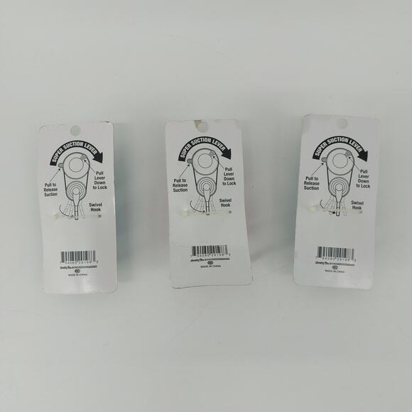 Super Suction Hook Set of 3 Pink Blue Home Locker Office - Picture 2 of 12